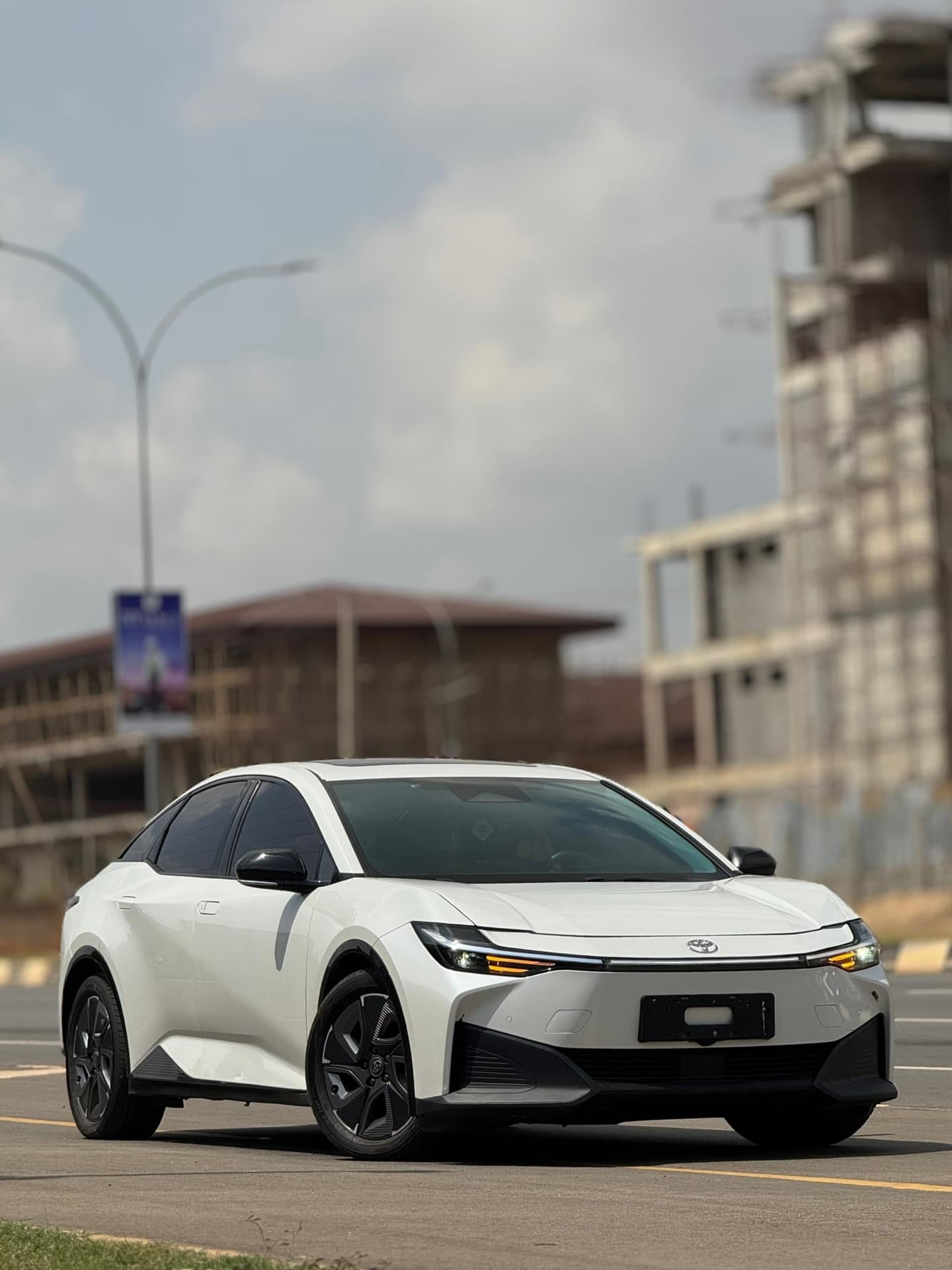 Toyota bZ3 — front three-quarter exterior