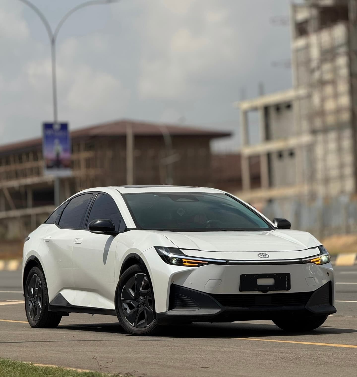 Toyota bZ3 — front three-quarter exterior